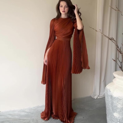 long slim formal dresses Layne Square Neck Slim Mesh Formal Dress