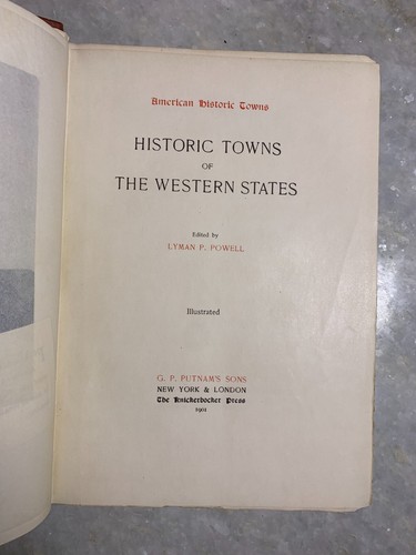Antik viktorianisch vergoldet geprägt verziert - Buch historische Städte westlicher Staaten - Bild 15 von 24