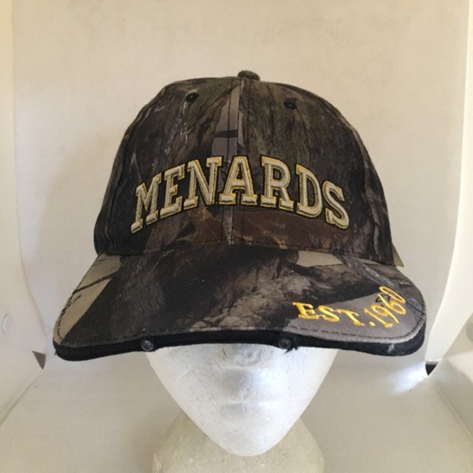 Vintage Menards Strapback Hat Adjustable 1990s 80… - image 1