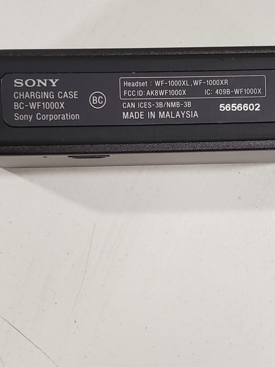 Sony (WF-1000X) Wireless Noise Canceling Earbuds - Black