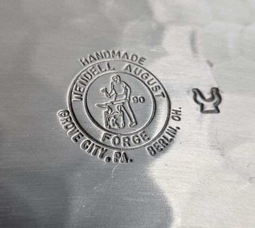 Wendell August Pewter Angel Plate Pewter Forge Handcrafted USA Christmas 6" - Picture 7 of 11