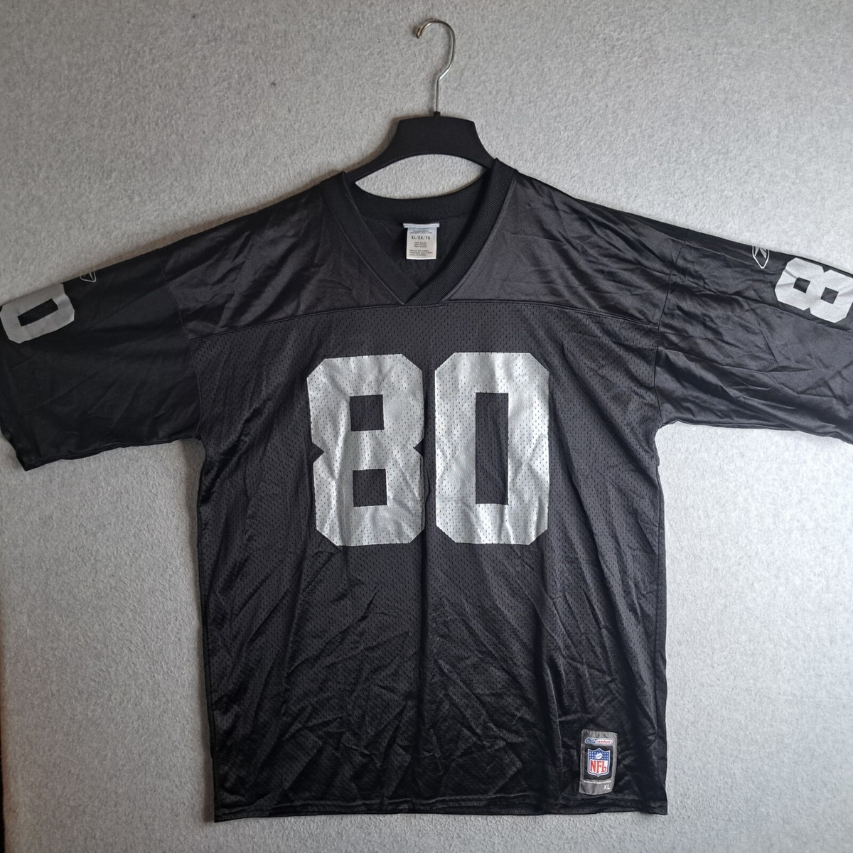Oakland Raiders Jerry Rice #80 NFL Football Black Reebok Jersey