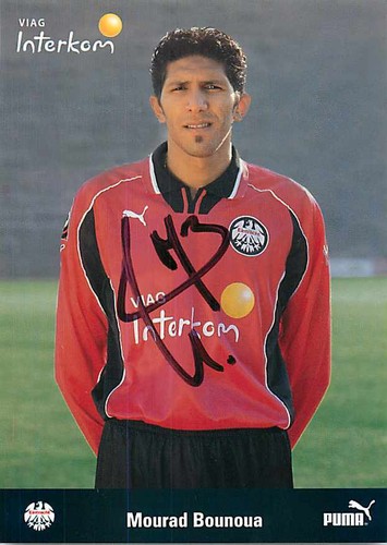 Mourad Bounoua Autogrammkarte Eintracht Frankfurt Mittelfeld Franzose