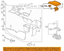 Gm Oem 04-08 Grand Prix Console Center Console-armrest 10342165 Gm Oem 04-08 Grand Prix Console Center Console-armrest 10342165
