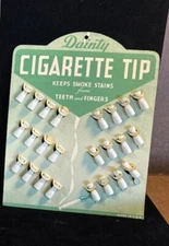 Vintage Dainty Cigarette Tip Drug Store Display 1950's Advertising EUC