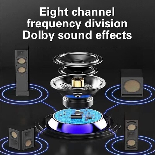 1PC Small Steel Cannon Metal Heavy Duty Subwoofer Outdoor Mini Bluetooth Speaker - Photo 7 sur 15