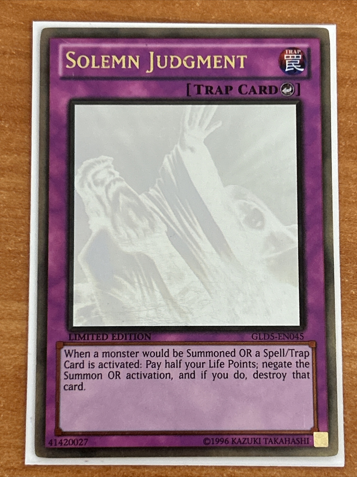 Solemn Judgment GLD5EN045 Ghost/Gold Rare MP Gold Series Haunted