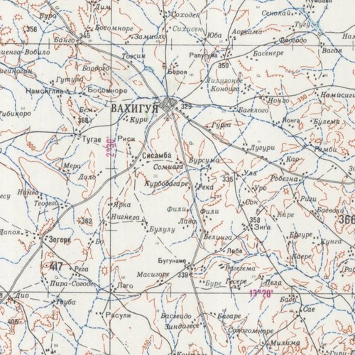 Mappa topografica militare sovietica russa - OUAGADOUGOU (Alto Volta), ed. 1984 - Foto 3 di 6