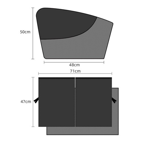 Magnetic Car Sun Shade Side Window Cover Visor Mesh Shield UV Block Protector x1 - Picture 12 of 15