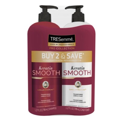 TRESemme Keratin Smooth Shampoo & Conditioner (27 fl. oz., 2 pk.)