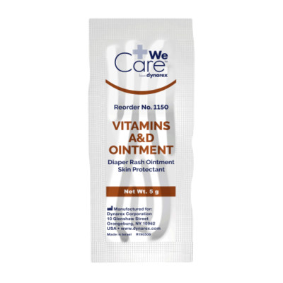 We Care by Dynarex Vitamins A&D Ointment Packet 5g #1150 144/BOX