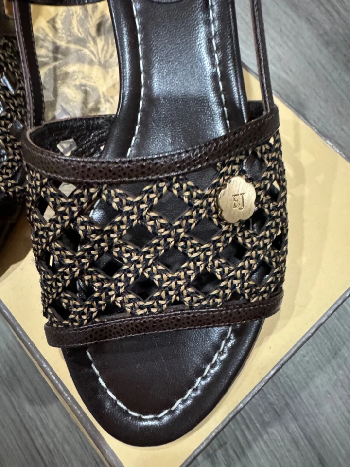 Eric Javits Women 10M Slingback Shoes cage antique braid / TM - Imagem 3 de 4