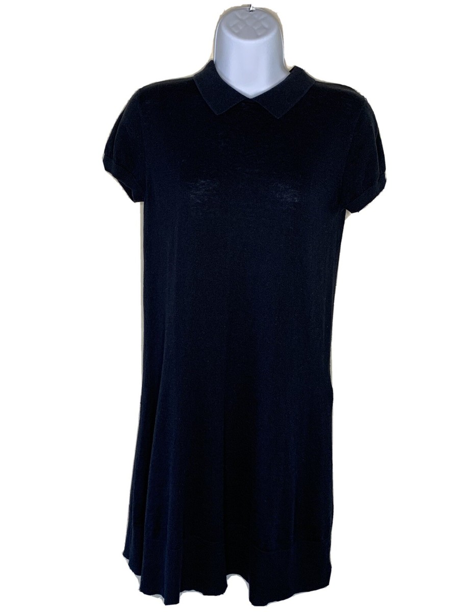 ★LACOSTE★ Women's Cara Short Sleeve Woven Dress Black EF42 Women's Stretch Mini Piqué Wrap Dress - Dresses - New In