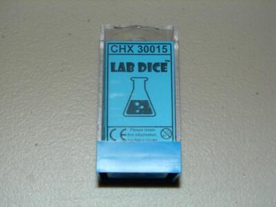 NEW Chessex Lab Dice - Festive Allusion/Blue Polyhedral 7-Die Set - CHX 30015
