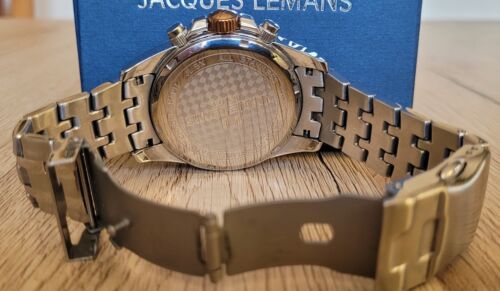 Herrenuhr "JACQUES LEMANS 1-1117PN", Chronograph, Quarz, Original Box,gebraucht. - Bild 7 von 22