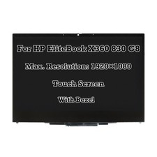 For HP EliteBook X360 830G8 LED LCD Touchscreen Digitizer Display Assembly Bezel