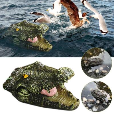 Crocodile Head Courtyard Pond Floating Animal Ornaments Park Pool Simulatio O2V7