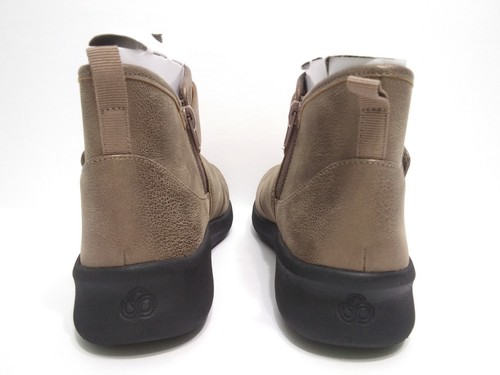 Clarks Women's Size 8 Cloudsteppers Booties Sillian 2.0 West Pewter Brown Zip - Picture 7 of 12