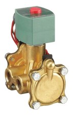 ASCO Red Hat 8316G54 Solenoid Valve, 3-Way, Brass Body, Normally Closed, 120VAC