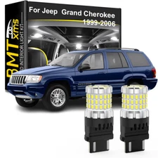 2x 3157 LED Reverse Backup Light Bulbs 4000LM White for 1999-2006 Grand Cherokee