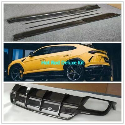 Carbon Fiber Rear Bumper Diffuser Splitter Sideskirts Lip For Lamborghini Ururs