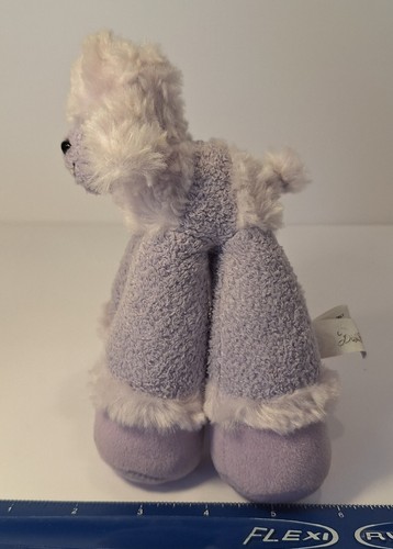 Bestever Funny Feet Purple Poodle Puppy Dog Stuffed Animal Plush Toy 7" Small - Picture 6 of 6