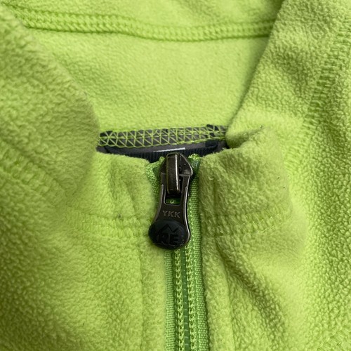 Rei Fleece Jacket Women Large Apple Green Full Zip Pockets Outdoor Hiking Casual - Picture 3 of 16