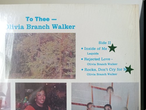 Olivia Branch Walker To Thee LP Vinyl Record Gospel Funk Soul SOLNA Productions - Imagen 3 de 14