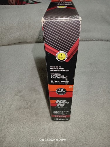 K&N Select Engine Air Filter SA-2443, High Performance, Premium, Washable Toyota - Picture 2 of 6