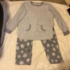 CUDDL DUDS PAJAMA SET LARGE NICE GRAY PRE OWNED — photo 1