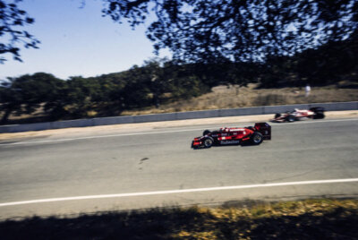 Bobby Rahal Truesports March 86C Cosworth passes the strande Indy 1986 Photo