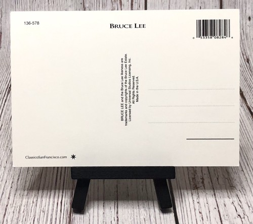 Tarjeta postal publicitaria del actor de artes marciales de Bruce Lee The Big Boss - Imagen 2 de 4