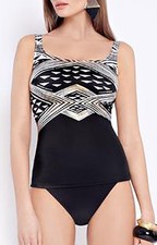 NWT GOTTEX Alexandria Black 2 pc TANKINI SET Bathing Suit SWIMSUIT size - 6