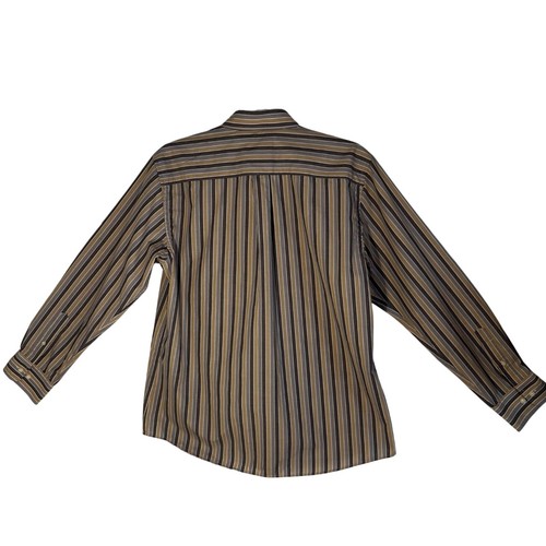 Dockers Men's Striped Long Sleeve Shirt L Stain Defender No Wrinkles - Picture 3 of 11