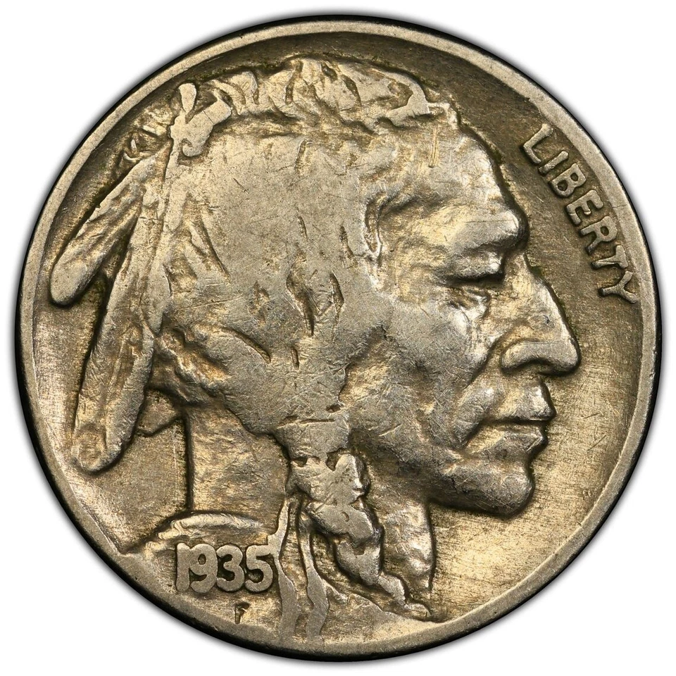 1935 Buffalo Nickel Stunning Details PCGS F15 - Image 2 of 4