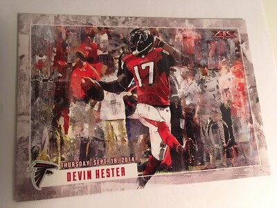 2015 Topps Fire Transcendent Touchdowns 5x7 Devin Hester Falcons /49