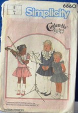 1984 Vintage SIMPLICITY Pattern 6660 CINDERELLA Ruffled DRESS Sz 6 Uncut