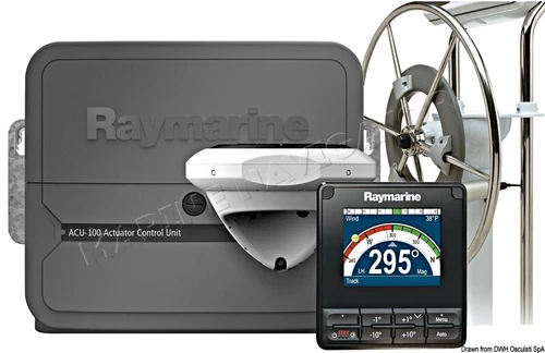 Raymarine EV-100 Wheel Evolution Autopilot Package for Sailing Vessels