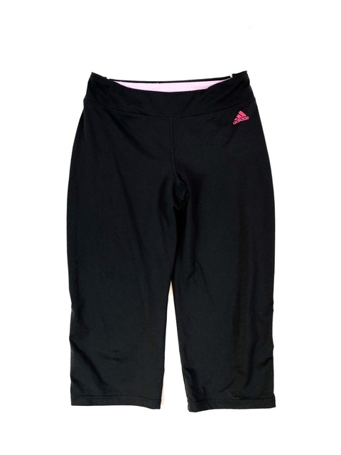 Adidas Capri Pants Womens Size Small Loose Fit Gray/Pink Athletic Capris | eBay