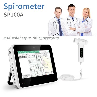 SP100A Spirometer professionelle Lungfunktion PC -Software FVC, VC, MVV, MV