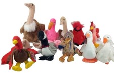 Lot of 10 Ty Beanie Babies Birds