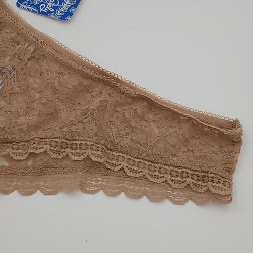 Free People Panty Mujer Mediano Transparente Floral Encaje Hipster Cheeky Brief Desnudo M - Imagen 4 de 12
