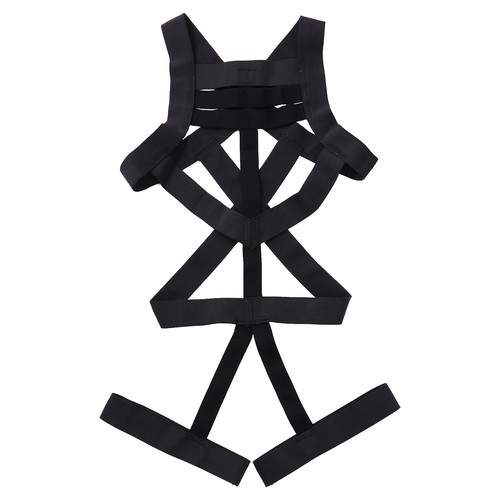 Mens Body Chest Harness Shaper Elastic Strap Clubwear Fancy Costume Underwear - Picture 20 of 63