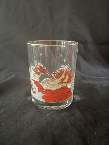 COCA COLA Navidad Papá Noel Terciopelo Rojo Cubo de Hielo con 4 Vasos 14oz NUEVO EE. UU. - Imagen 7 de 14