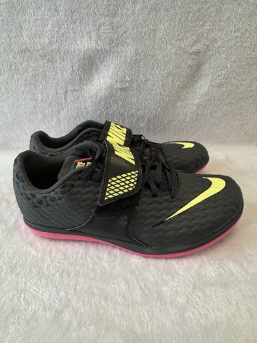 Nike High Jump Elite Leichtathletik Spikes Herren Größe 10,5 schwarz pink 806561-003