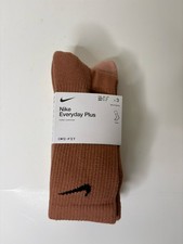 Nike Everyday Plus DRI-FIT Crew Socks 3 Pack Size Mens 6-8 Womens 6-10 Kids 5-7Y