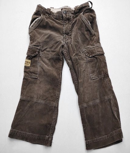 Abercrombie kids vintage cargo corduroy wide leg pants cargo Boys size 7