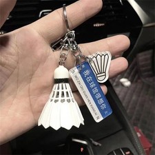 New Creative 3D Simulation Mini Badminton Keychain Bag Hanging Ornament Keyring