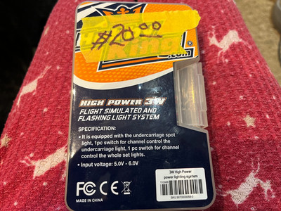 High power 3W flight simulated and flash light system