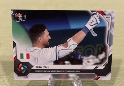 2026 TOPPS NOW WBC #WB13 TEAM ITALY ESPRESSO MACHINE Vinnie Pasquantino Royals